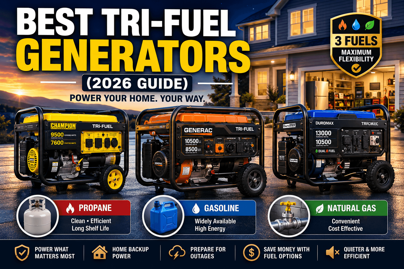 Best Portable Generators Under $1,000 (2026 Guide)