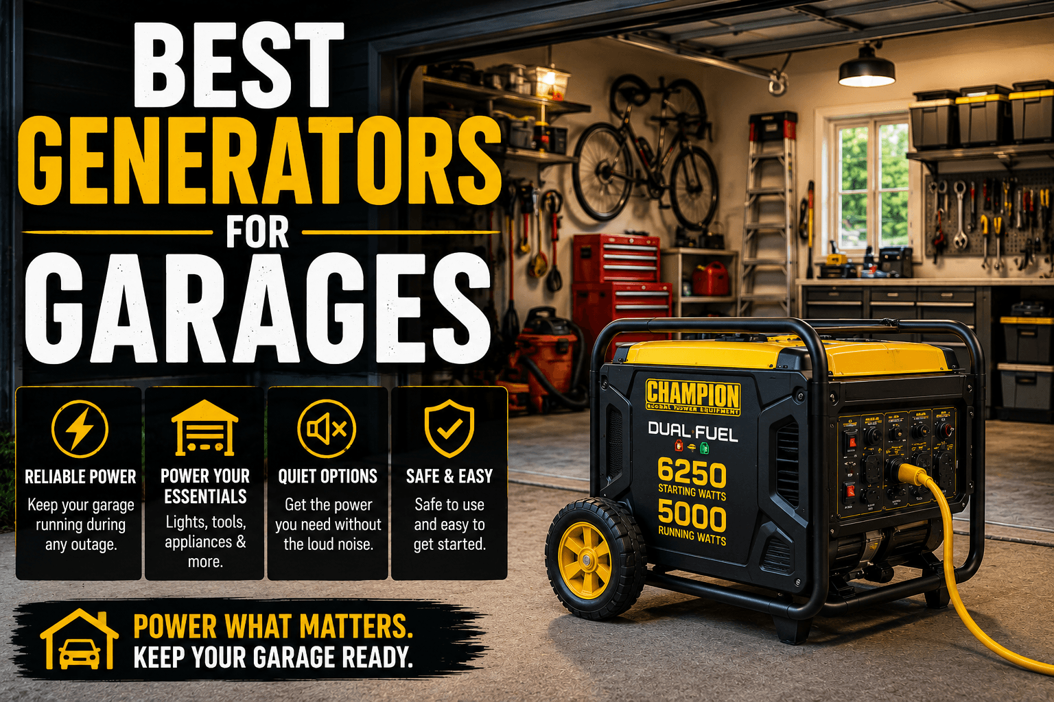 Best Generators for Garages (2026 Guide)