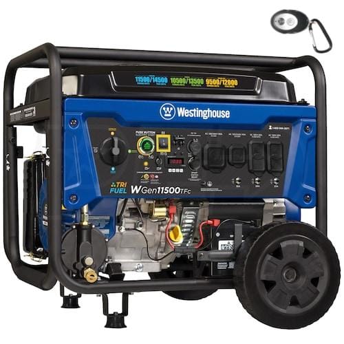 Westinghouse WGen11500TFc 14,500-Watt Tri-Fuel Portable Generator