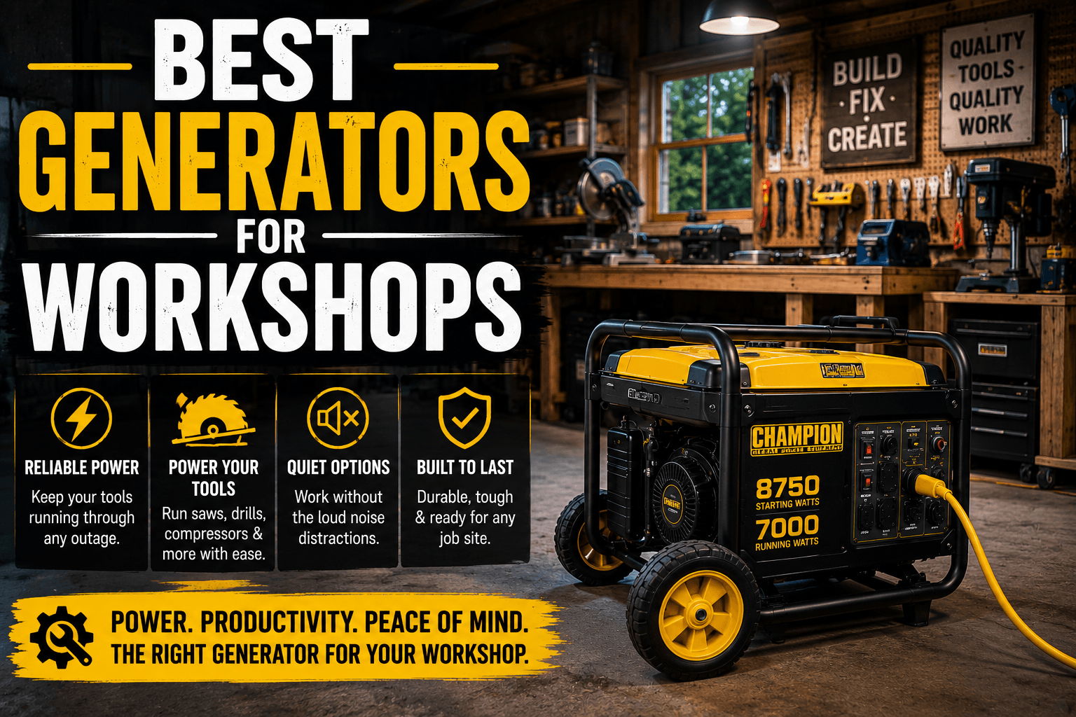 Best Generators for Workshops (2026 Guide)