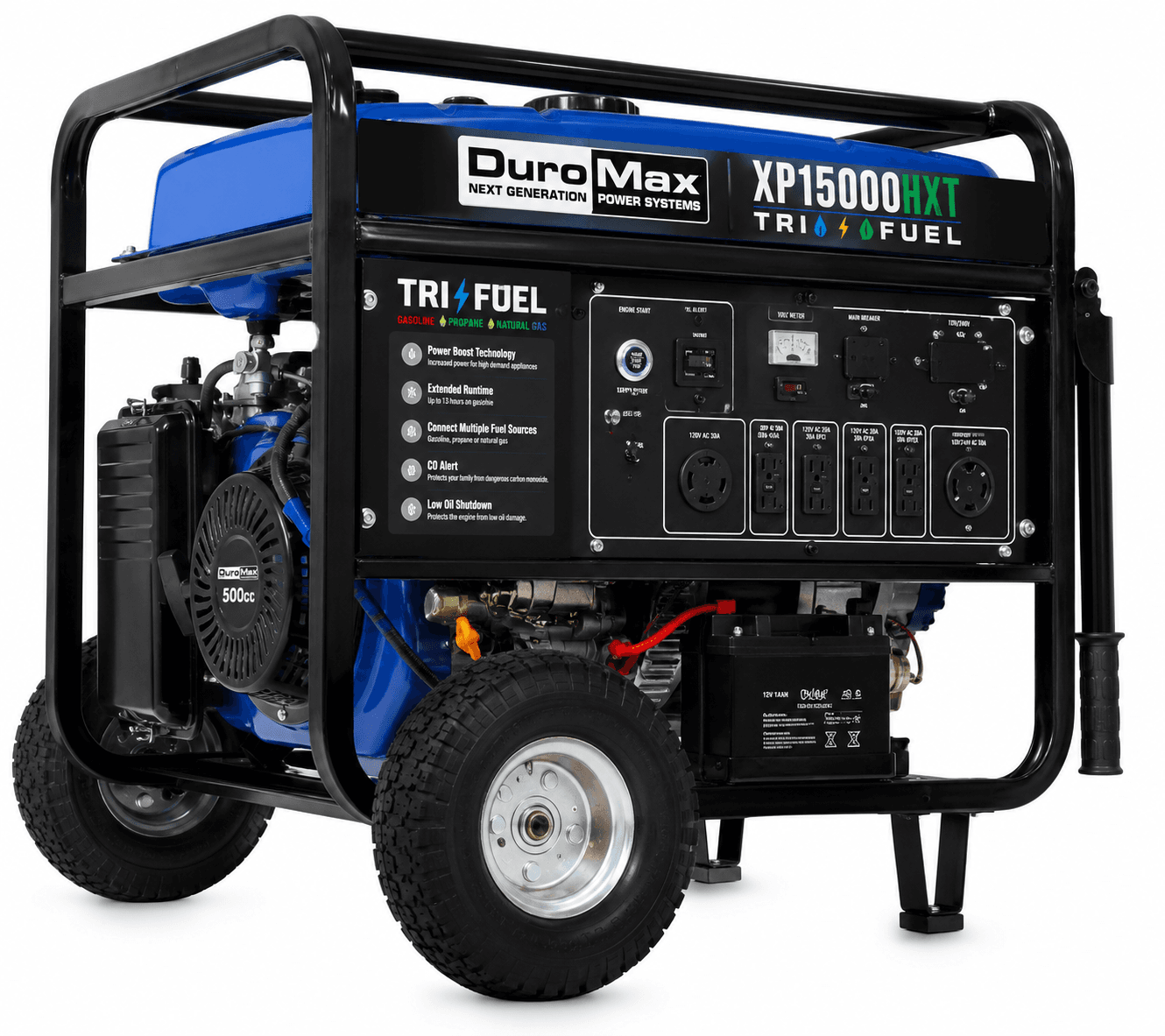 DuroMax XP15000HXT Tri-Fuel Portable Generator