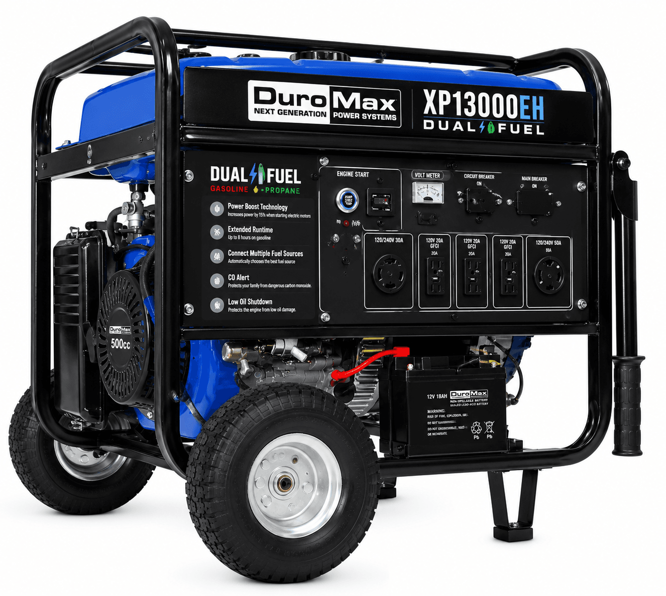 DuroMax XP13000EH Dual Fuel Portable Generator